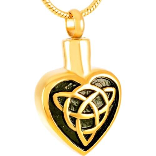 MJD9128 Heart Urn Pendant Cremation Ashes Holder Memorial Ashes Keepsake Jewelry for Loved One