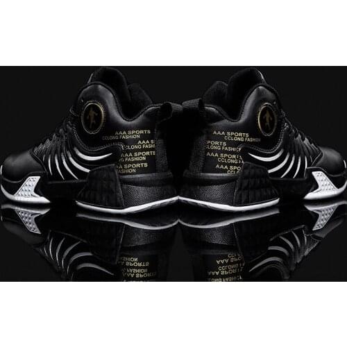 Men Breathable Basketball Shoes Mans Shockproof High Top Sneakers Cushioning Sport Shoes Outdoor Training Ankle Boots