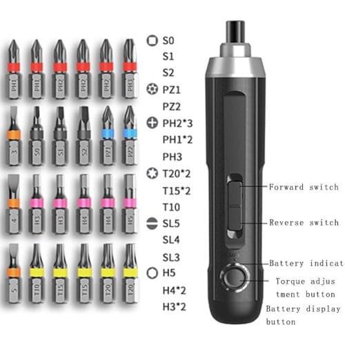 15 Bit Set 3.6V Mini Electrical Screwdriver Drill Smart Cordless Electric Screwdrivers Rechargeable Handle Household Power Tool