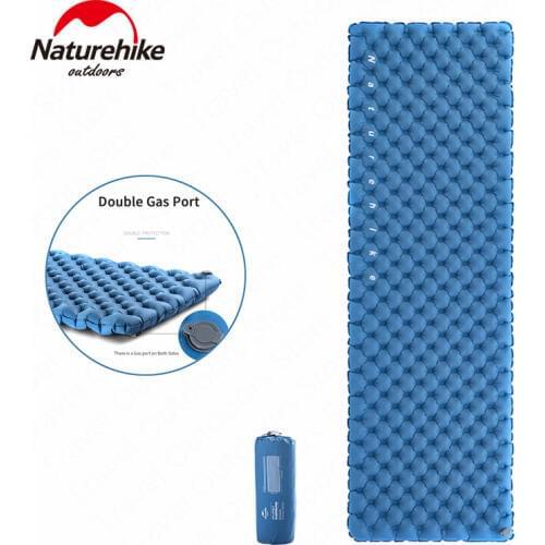 Naturehike Double-Gasbag Inflatable Portable Aerated Mattress TPU Air Cushion Camping Sleeping Mat For Outdoor Travel