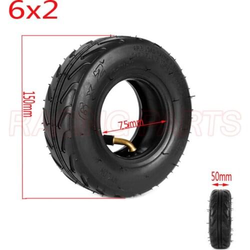 6X2 Inflation 6 Inch Inner and Outer Tire for Electric Scooter Wheel Chair 6X2 Pneumatic Tire