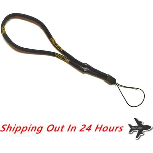 NITECORE NTL10 NTL20 NTL50 Flashlight Tactical Lanyard Punched Stainless Steel Ring Safety Rope Outdoor Torch Lamp Free Shipping