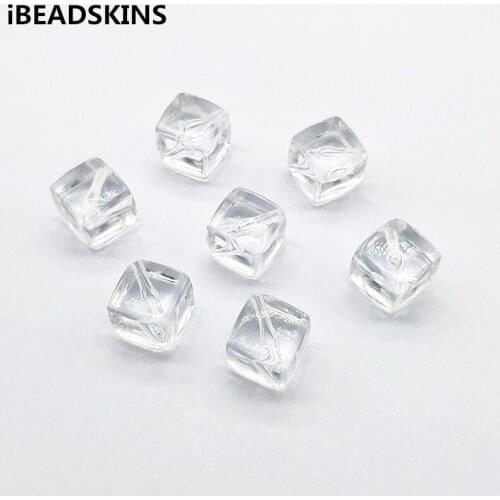 New arrival! (choose size) 10/12/14mm Clear Square-shape beads for Earrings parts,hand Made Earrings Findings Jewelry DIY