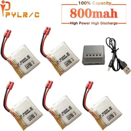 Upgrade 3.7 V 800mAh battery for SYMA X21 X21W x26 X26A remote Control drone parts with X21 X21W x26 X26A charger