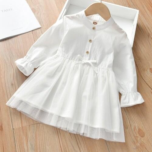 Autumn Baby Girls Princess Dress For Toddler Baby Girls Casual Plain Dress Kids Baby Party Dress Kids Girl Clothes