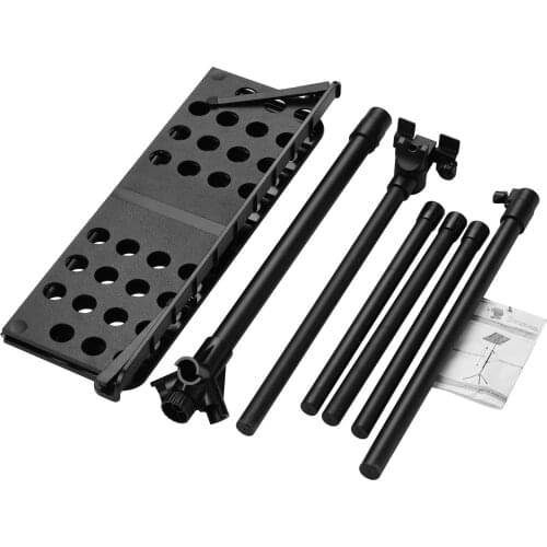 Sheet Music Stand 84cm-160cm Adjustable Height Folding Portable for Instrumental Performance Music Paper Laptop Book Black