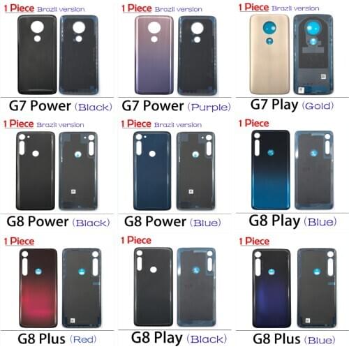 50PCS Battery Back Cover Glass Rear Battery Housing With Glue For Motorola Moto G7 Power / G7 Plus / G8 Play / G8 Plus