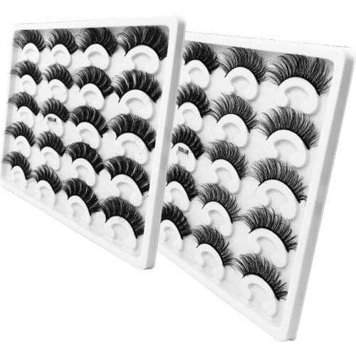 Thick Curly 3D Fake Lashes Mink Soft & Vivid Handmade 10 Pairs False Eyelashes Extensions Set 120 Sets/Lot DHL Free