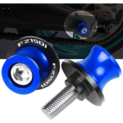 6MM Stand Screws FOR YAMAHA FZ150I FZ 150I 2013-2018 2017 2016 CNC Aluminum Motorcycle Accessories Swingarm Slider Spools LOGO