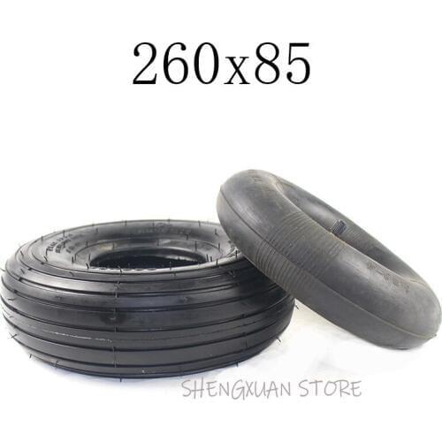 High Quality 260x85 Tire and Inner Tube for 3.00-4 (10"x3", 260*85) Knobby Scooter, ATV and Go Kart Tire Free Shipping