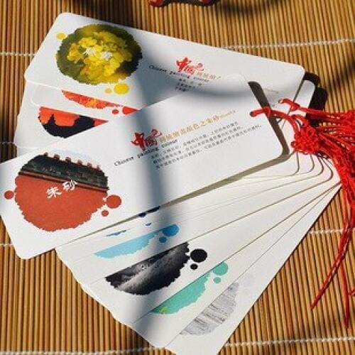 1pcs bookmark wholesale and wholesale China color bookmark wholesale 12 / set painting color classical style