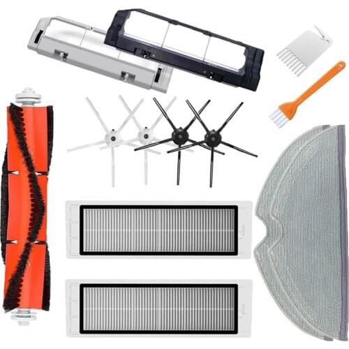 Main Brush Cover Hepa Filter Mop Cloth Side Brush For Xiaomi Roborock S5 S6 S50 S51 S55 S5 Max S6 MaxV Vacuum Cleaner Parts