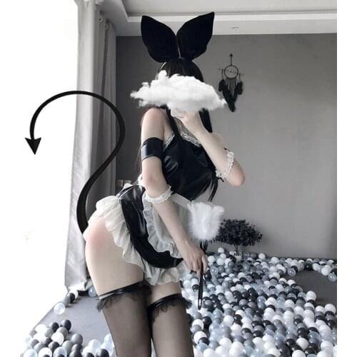 Japanese Bunny Girl Sexy Anime Cosplay Costume Maid Lingerie Rabbit Bodysuit Maid Outfit Women Sweet Gift for Girlfriend Anime