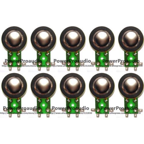 10pcs Diaphragm Horn Tweeter for TAPCO, MACKIE THUMP 6912, 6925 , 8 ohm - Titanium