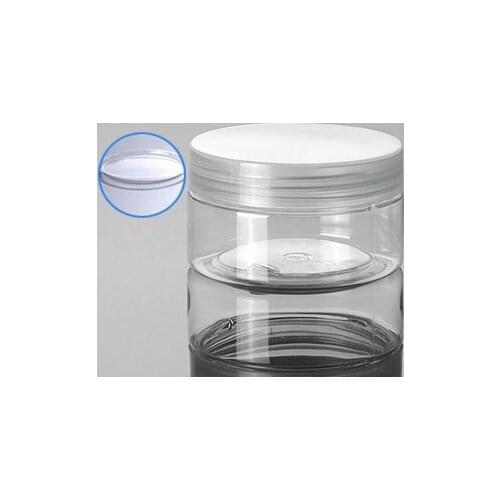 100G transparent PET cream bottle with clean lid cosmetic container cream jar Cosmetic Jar Cosmetic Packaging
