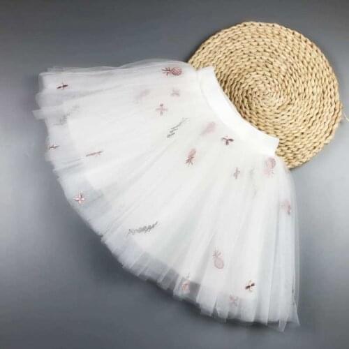 2021 Ins Summer New Fashion Skirts 2-6 Years Girls Skirts Lace Skirts Flower Skirts