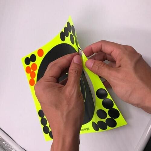 8In Shooting Targets Reactive Splatter Adhesive Sticker Paper Gun Shoot Training