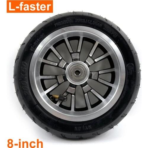 8 Inch Wheel For Scooter 200X50 Pneumatic Wheel with Aluminium Hub 8mm Bearing Hole Diameter