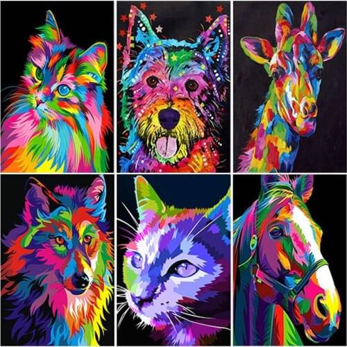 Cartoon Animal 5D Diamond Painting Full Square Drill Cross Stitch Rhinestone Mosaic Diamond Embroidery Home Decor Wall Art Gift