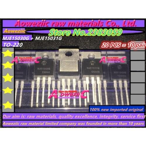 Aoweziic 100% new imported original MJE15031G MJE15030G MJE15031G MJE15030 MJE15031 Audio power transistor ( 1pair )