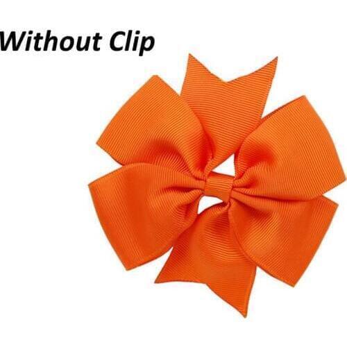 Without Clip 4" Grosgrain Ribbon pinwheel Bow Hair Diy Accessories choose 10colors 100pcs