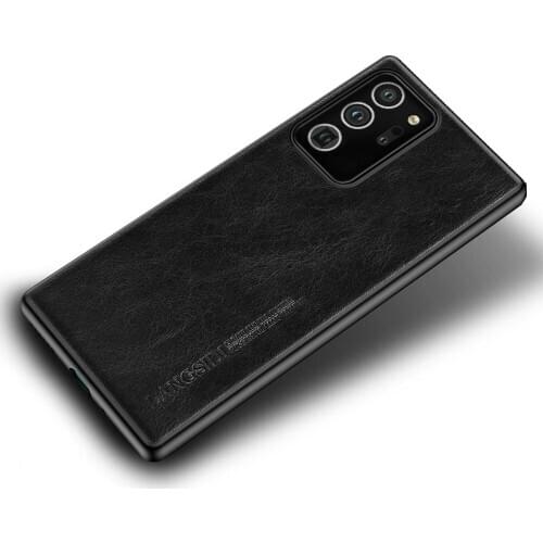 LANGSIDI Luxury Phone case For Samsung Galaxy note 20 ultra note s10 s20 note 10 plus a50 a71 Genuine leather shockproof cover