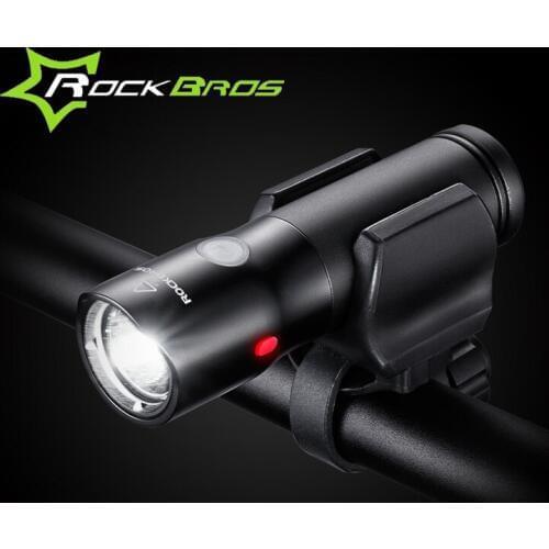 ROCKBROS MTB Light USB Rechargeable Bicycle Light Waterproof Road Bike Flashlight Aluminum Alloy Bicicleta Torch Light 700 Lumen