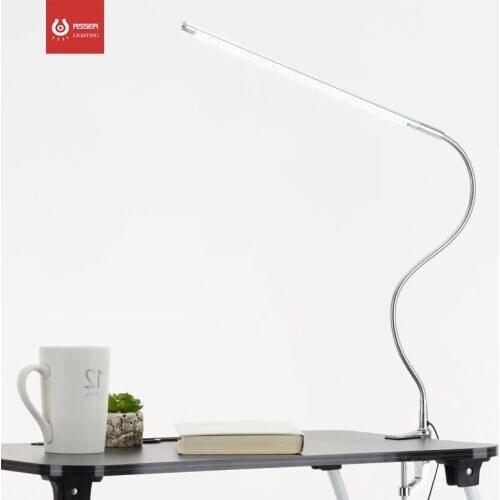 Flexible Arm Ultra Slim Modern Indoor Clip LED Desk Lamp