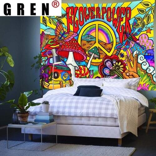 GREN Tapestry Galaxy Space Constellation Tarot Art Wall Hanging Tapestries for Living Room Bedroom Dorm Home Blanket Decor