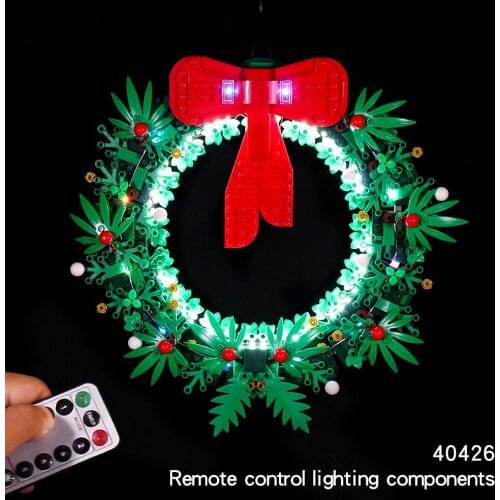 LED Light Kit for 40426 Christmas Wreath 2-in-1 (Only LED Light, No Block Kit)