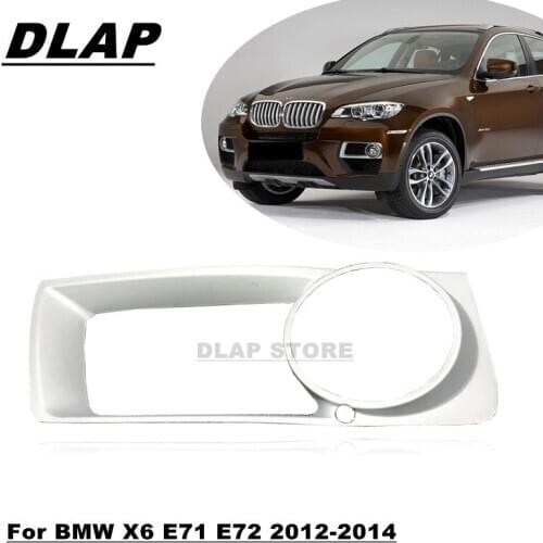 Car Light Cover For BMW E71 E72 X6 2012 2013 2014 Front Bumper Fog Lamp Hood Cap Foglight Cover