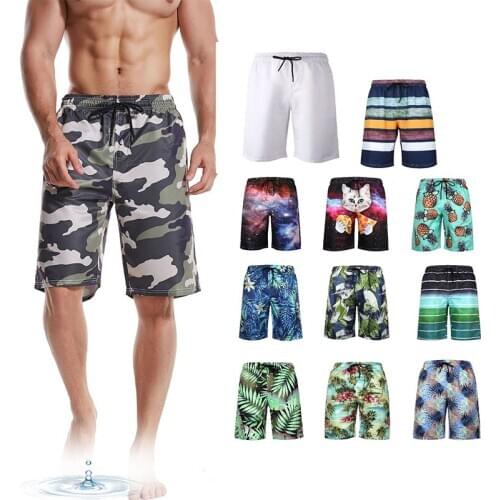 MENS Beach Pants Quick Drying Pants Mens Four Shorts Breathable Waterproof Casual Sports Pants Nylon Fabric Men Shorts Beach