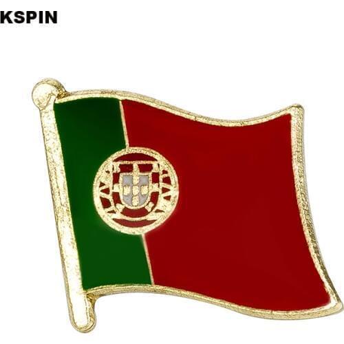 Portugal Flag Lapel Pin Badges For Clothes In Patches Rozety Papierowe Icon Backpack KS-0146