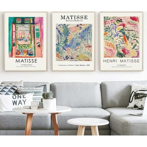 Henri Matisse Retro Posters And Prints Abstract Landscape Wall Art Vintage Painting Pictures For Living Room Home Decor