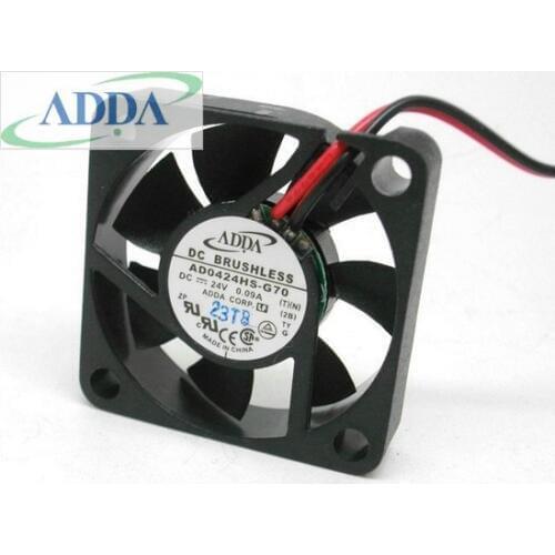 FOR ADDA AD0424HS-G70 40mm 4CM 4010 24V 5700RPM ball bearing small axial DC brushless cooling fan