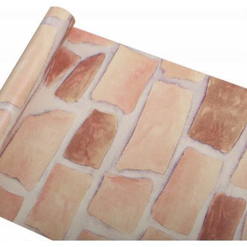 Restaurant culture stone wallpaper 0.45*10m with glue