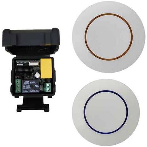 AC 220 V 1 channel RF mini Wireless Remote Control Receiver transmitter wall switch paste