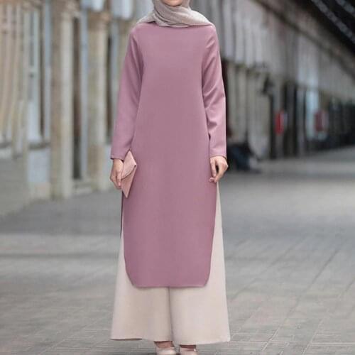 Rama-dan turkey Two Piece Sets Tops and Pants Women Muslims Abaya Split Abaya Dresses Moroccan Kaftan Clothing Dress Sets