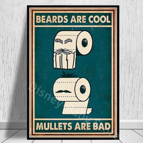 Retro Toilet Paper Bathroom Canvas Poster Abstract Wall Art Print Picture For Bathroom Toilet The Wall Home Decor