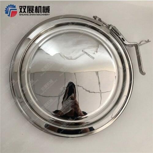 Sanitary Stainless Steel 304 316L Clamp Round Tank Manhole Cover Polished 1 bar Pressure