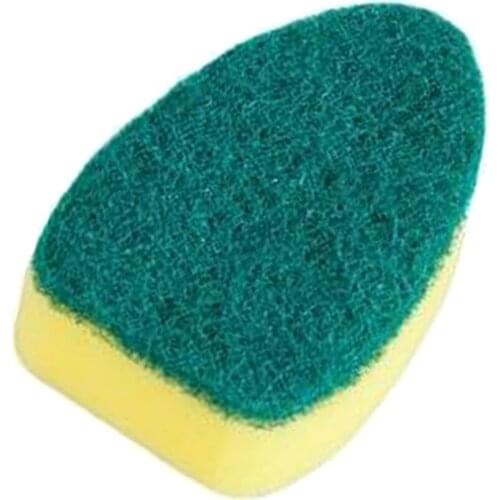Kitchen Dish Wand Scrubber Brush + 2x Spare Sponges for Sink Pot Cleaning