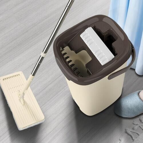 Mop Bucket Floor-Cleaner Swob Floor Easy Washable Home Kitchen Squeeze Modern Mops