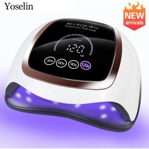 Powerful UV LED Nail Lamp For Manicure Nail Dryer Salon At Home Nail Dryer Full LCD Display Drying Nail Gel Polish Lamp for Nail