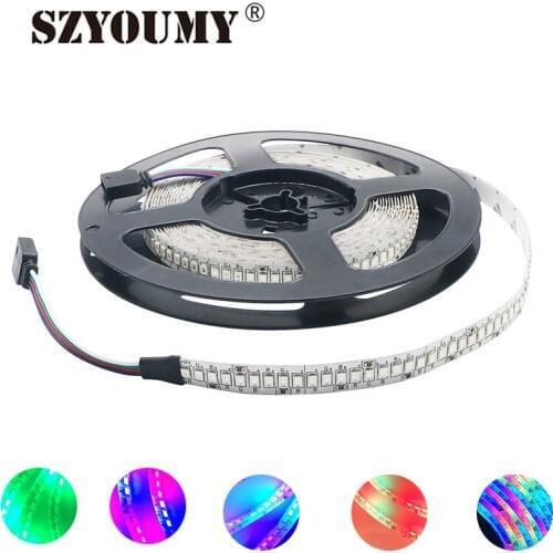 SZYOUMY LED Light Strips 2835 234LEDs/m DC12V High Brightness 2835 1170LEDs/roll Flexible LED Light RGB 5m/lot