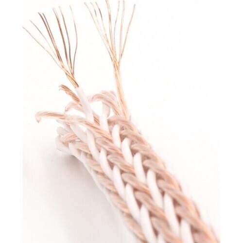 YTER 12TC Twist Cable OCC Speaker Cable HIFI Audio loudspeaker Wire Cord with Rhodium plated banana plug