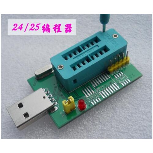 USB Port 24CXX 25XX EEPROM BIOS Programmer TTLFor XP WIN7 MX25L12805 W25Q128