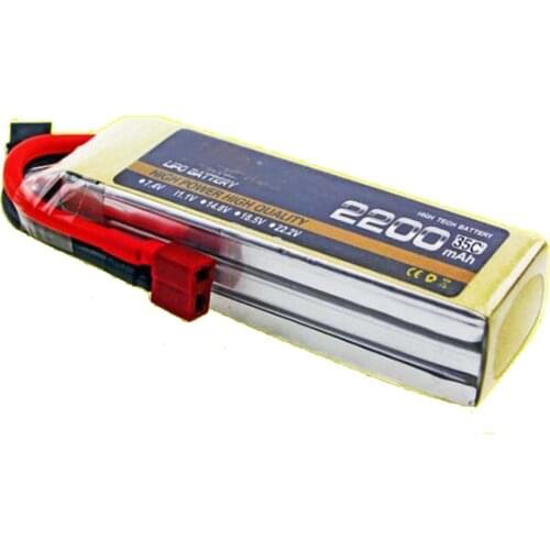 High rate LIPO battery 6s 35c 22.2v 2200mah aeromodeling aircraft li-poly battery 35C low resistance rechargeable fpv battery