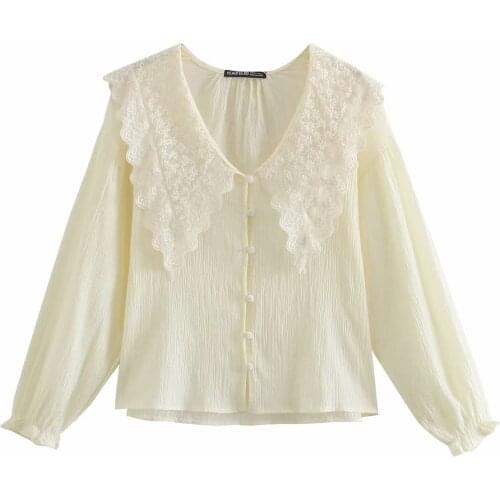 XNWMNZ Blouses With Embroidery