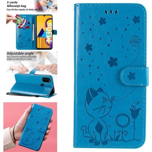 Bright Cases For Samsung M31S PU Leather Flip Wallet Phone Pouch Cover Galaxy M30S M31 M11 M21 M60S M51 M01 M10 M80S M10S Mobile