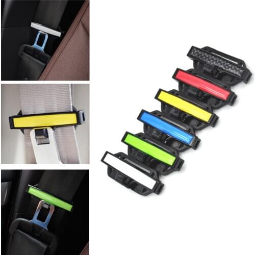 2pcs Car Seatbelt Stopper Auto Safety Belts Buckle Belt Clips Adjusting Clip For 53mm Belt Dropshipping